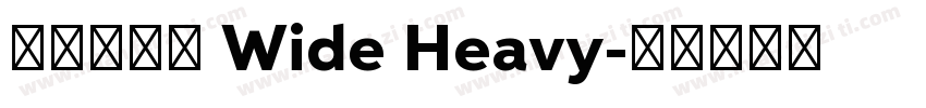 ヒカリ角ゴ Wide Heavy字体转换